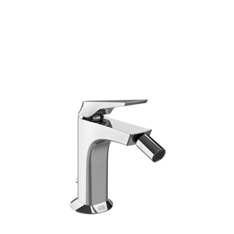 GESSI  VENTAGLIO Смеситель для биде с донным клапаном и соединительными шлангами, цвет: хром