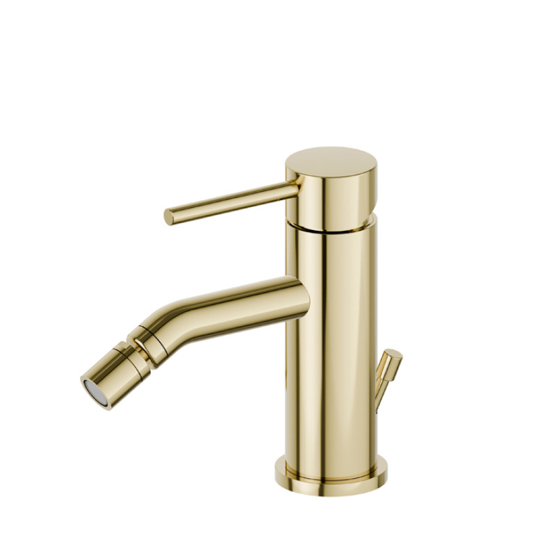 Newform XT Смеситель для биде с донным клапаном, цвет: PVD glossy gold