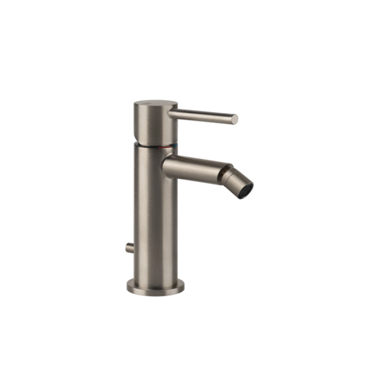 Gessi Emporio Via tortona Смеситель для биде с донным клапаном и соединительными шлангами, цвет: Finox Brushed Nickel