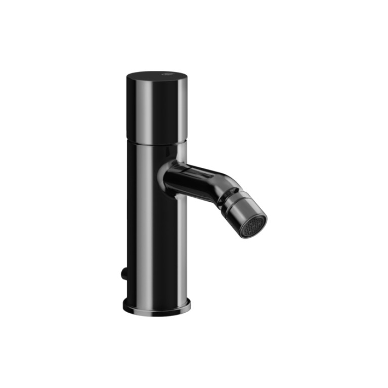GESSI HABITO UNITO Смеситель для биде на 1 отверстие, однорычажный, в комплекте с донным клапаном, цвет Black Metal PVD