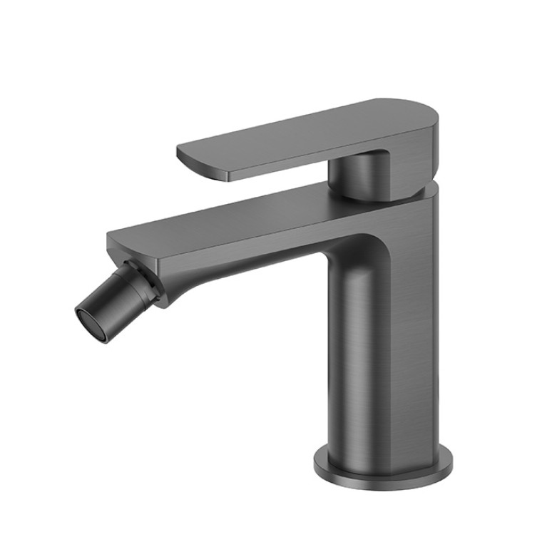 Newform Haka Смеситель для биде без донного клапана, цвет: PVD brushed gun metal