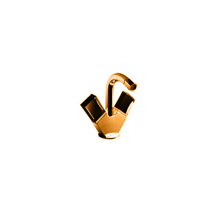 Fantini Venezia Смеситель для биде, 1 отв., с донным клапаном, излив 120мм, цвет: Matt Copper PVD