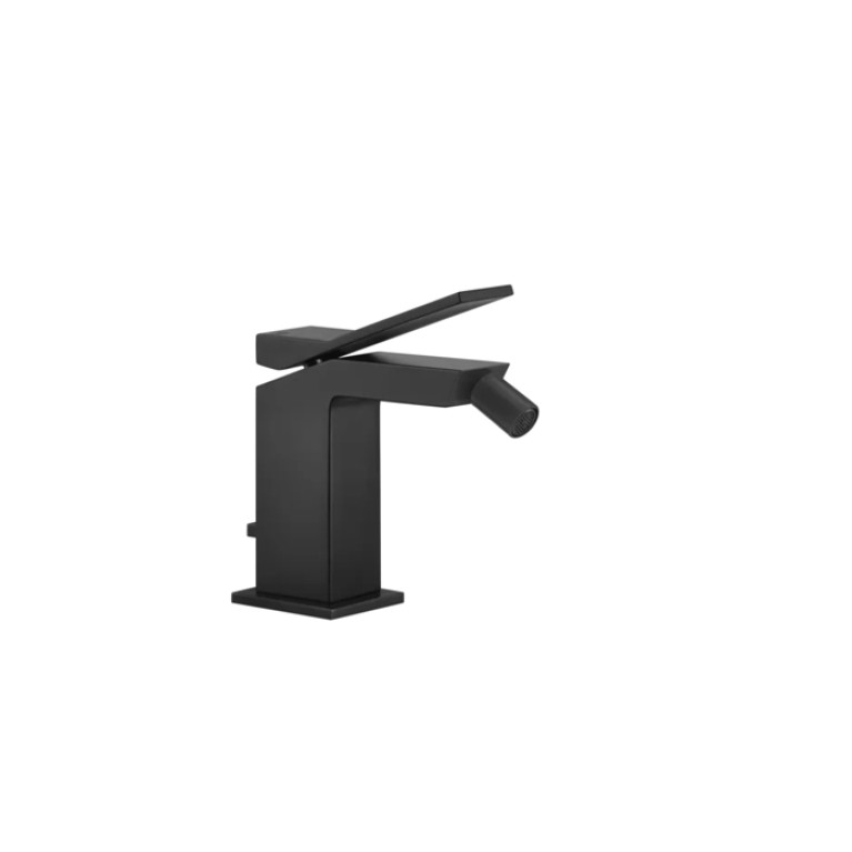 Gessi Rettangolo K Смеситель для биде на 1 отверстие, с донным клапаном, цвет: черный