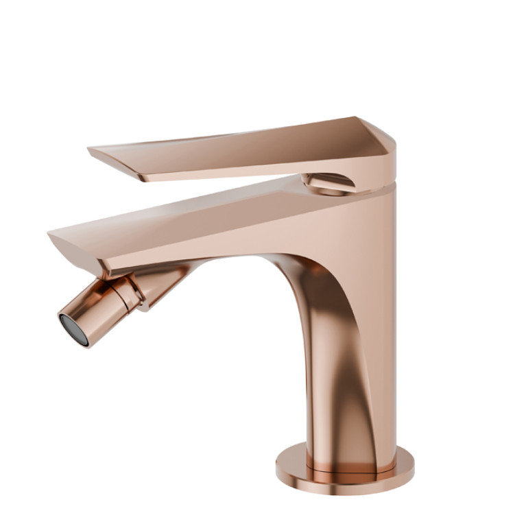 Newform Delta Zero Смеситель  для биде без донного клапана, цвет:  PVD copper bronze