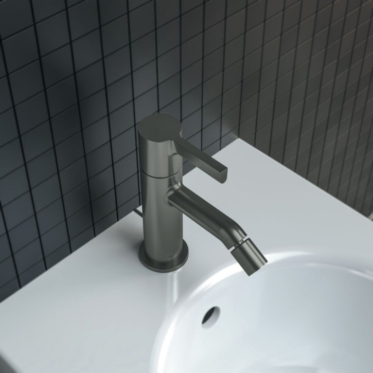 Ideal Standard Joy Смеситель для биде, на 1 отв, с донным клапаном, цвет: PVD Magnetic Grey