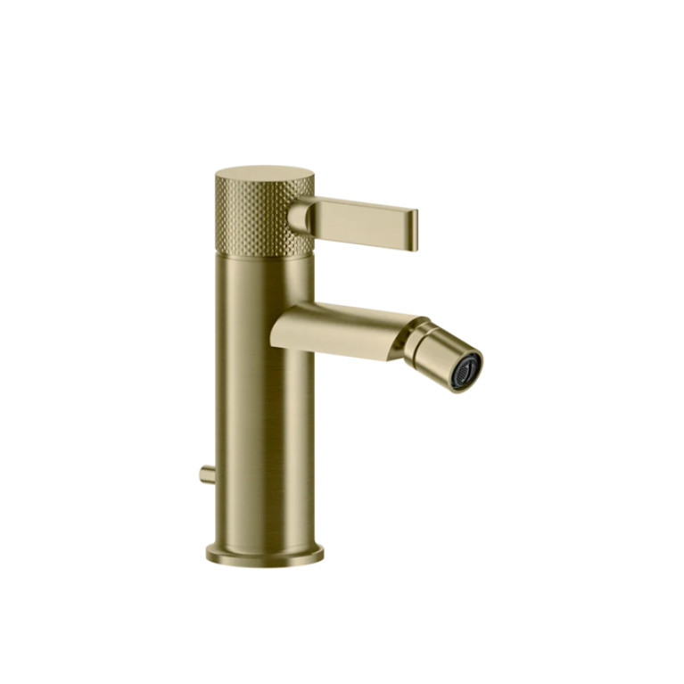 GESSI INCISO Смеситель для биде на 1 отверстие с донным клапаном Цвет: brushed brass pvd