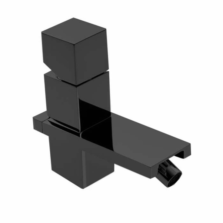 Bossini Cube Смеситель для биде на 1 отв., с заглушкой 1&rdquo;1/4, цвет: черньій матовьій