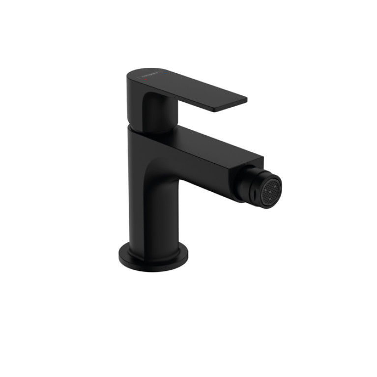 HANSGROHE REBRIS E Смеситель для биде на 1 отверстие, однорычажныйс д/клапаном, цвет черный матовый