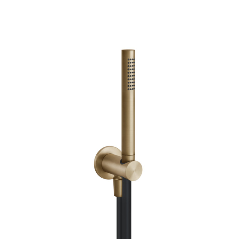 GESSI 316 Душевой комплект, +  вывод, держатель, шланг 1,50 м и душевая лейка, цвет: warm bronze brushed pvd