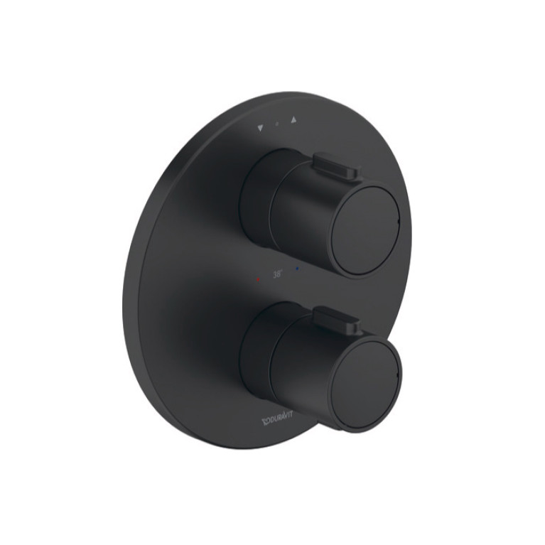 Duravit Thermostatic Термостатический смеситель для душа для  скрытого монтажа, черный матовый (Спец.цена из наличия)