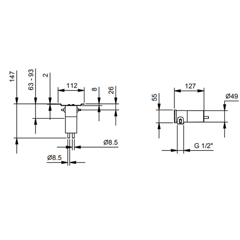 Fantini Внутренняя часть для смесителя 8114B,8115B (Спеццена из наличия)