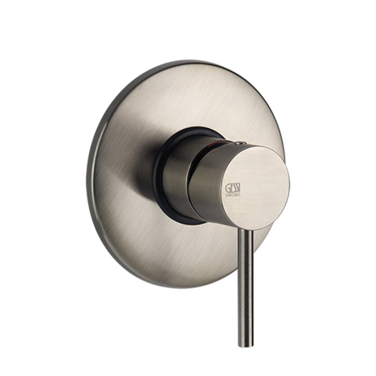 Gessi Emporio Via tortona Внешние части для настенного смесителя на 1 позицию, цвет: Finox Br. Nickel