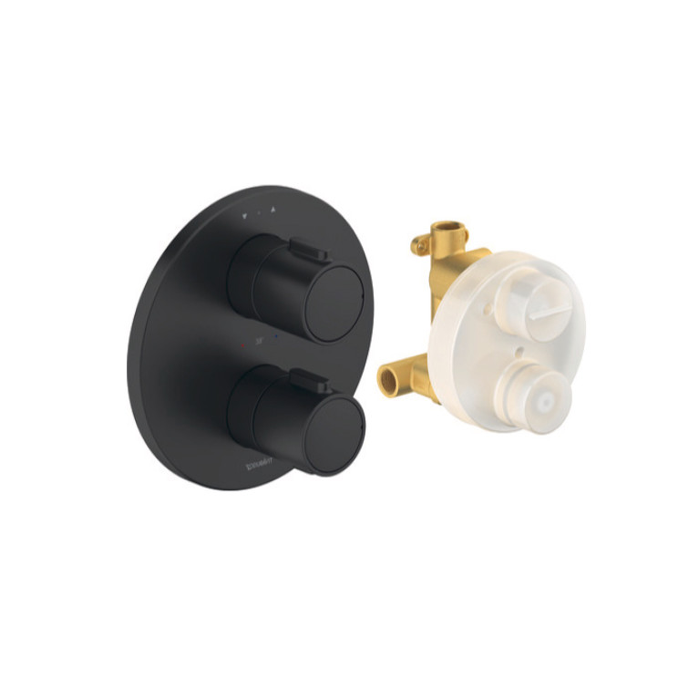 Duravit Thermostatic Термостатический смеситель для душа для  скрытого монтажа, черный матовый (Спец.цена из наличия)