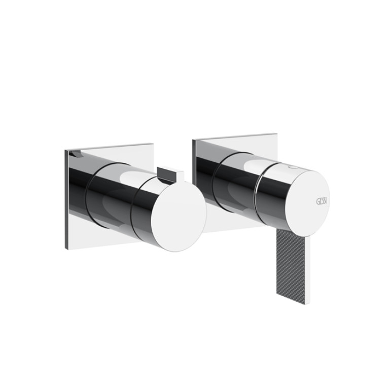 GESSI  INVERSO DIAMANTATO Внешняя часть настенного смесителя для душа на 2 выхода, цвет: хром