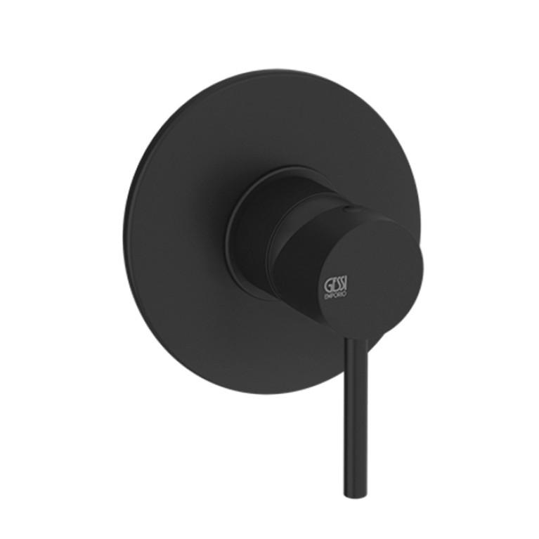 Gessi Emporio Via tortona Внешние части для настенного смесителя на 1 позицию, цвет: Matte Black