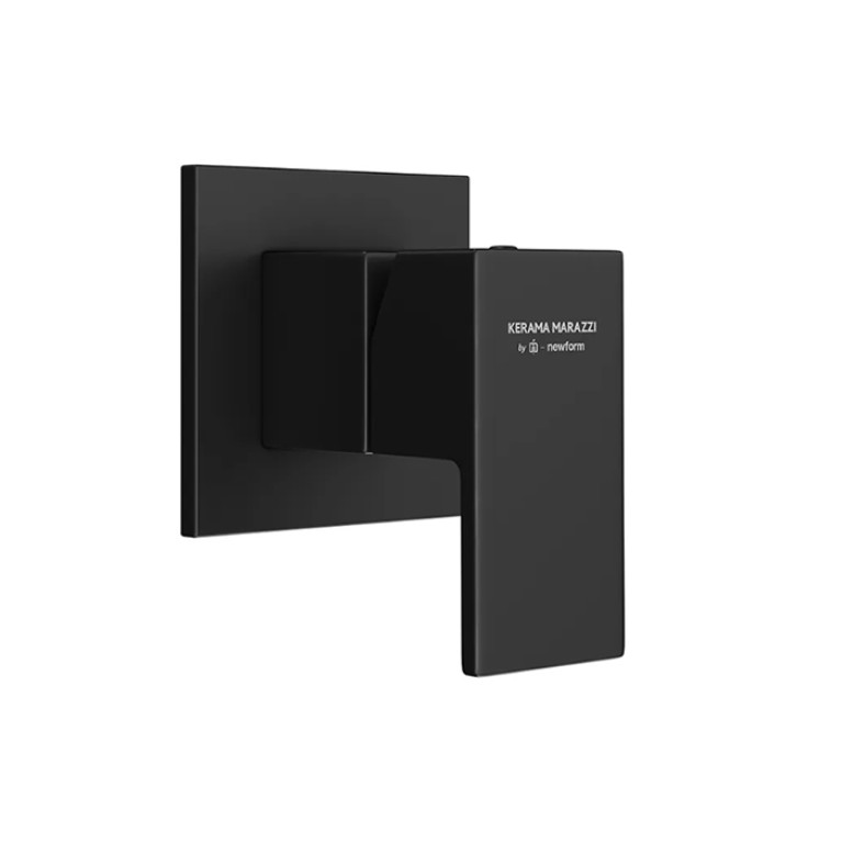 Kerama Marazzi Встроенный однорычажный смеситель FUTURA для душа на 1 источник, цвет черный матовый (Снижены цены)