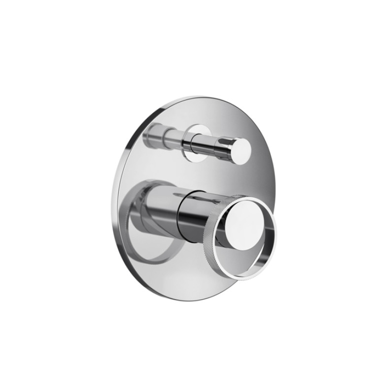 Gessi Anello Встраиваемый однорычажный смеситель на 2 выхода с перекл. (внешние части), цвет: хром