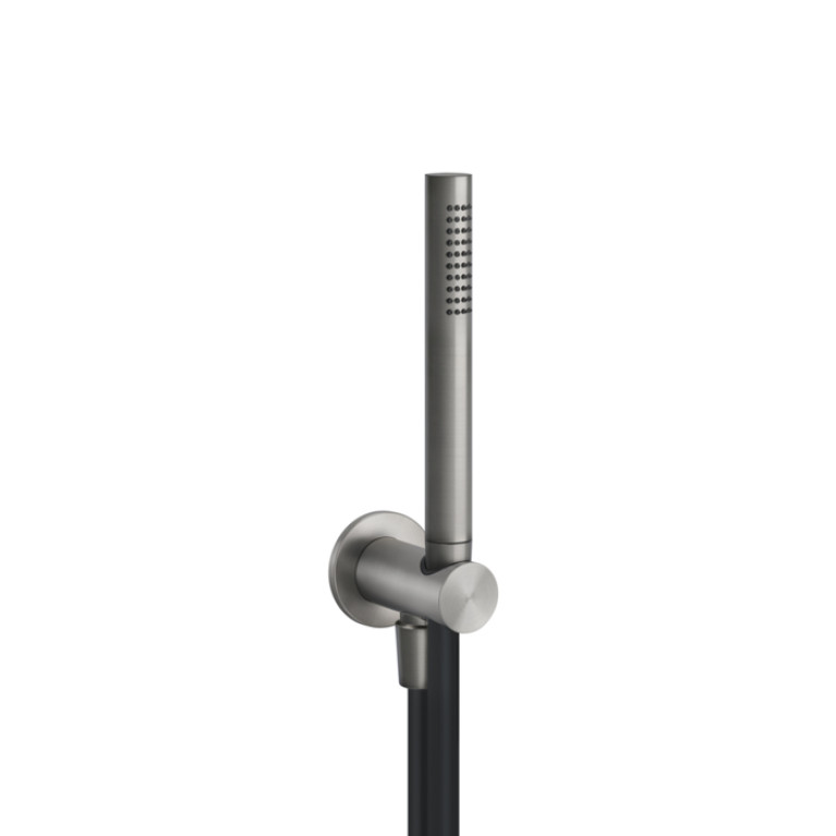 GESSI 316 Душевой комплект, +  вывод, держатель, шланг 1,50 м и душевая лейка, цвет: steel brushed