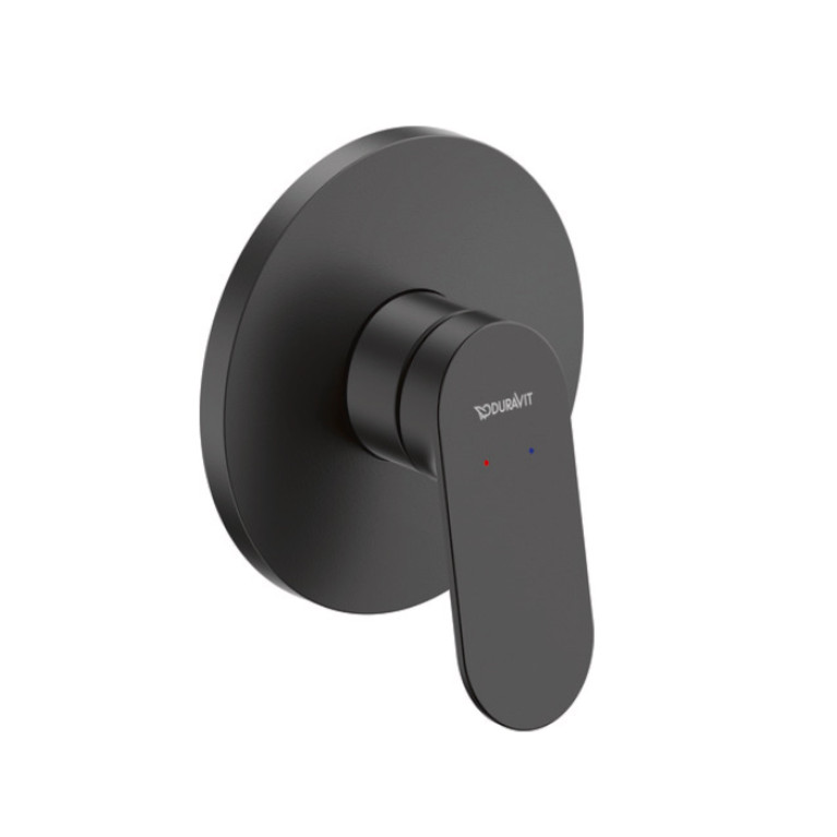 Duravit Wave Смеситель для душа , скрытая часть в комплекте, черный матовый (Спец.цена из наличия)