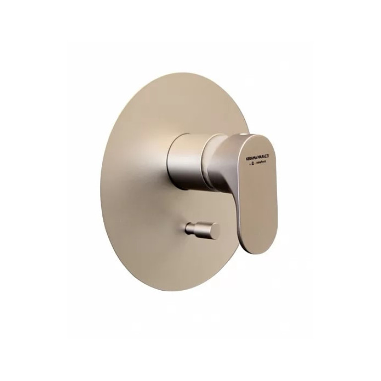 Kerama Marazzi Встроенный однорычажный смеситель OLE для душа с переключателем на два потока, золотой атласный