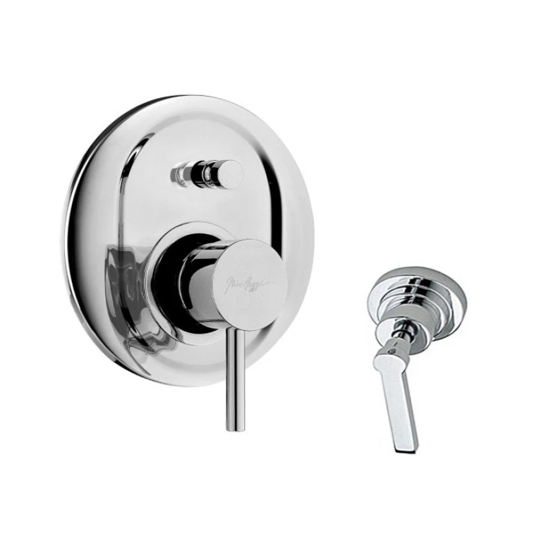 Nicolazzi Mac Kinley 05 Внешняя часть встраиваемого смесителя для душа с переключателем,  цвет: хром