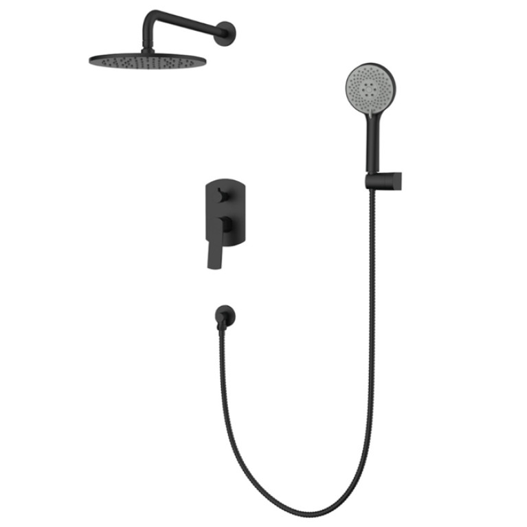NEMO NM-1352-MB Душевой набор Настенный смеситель для душа(скрытый монтаж) на 2 потока
