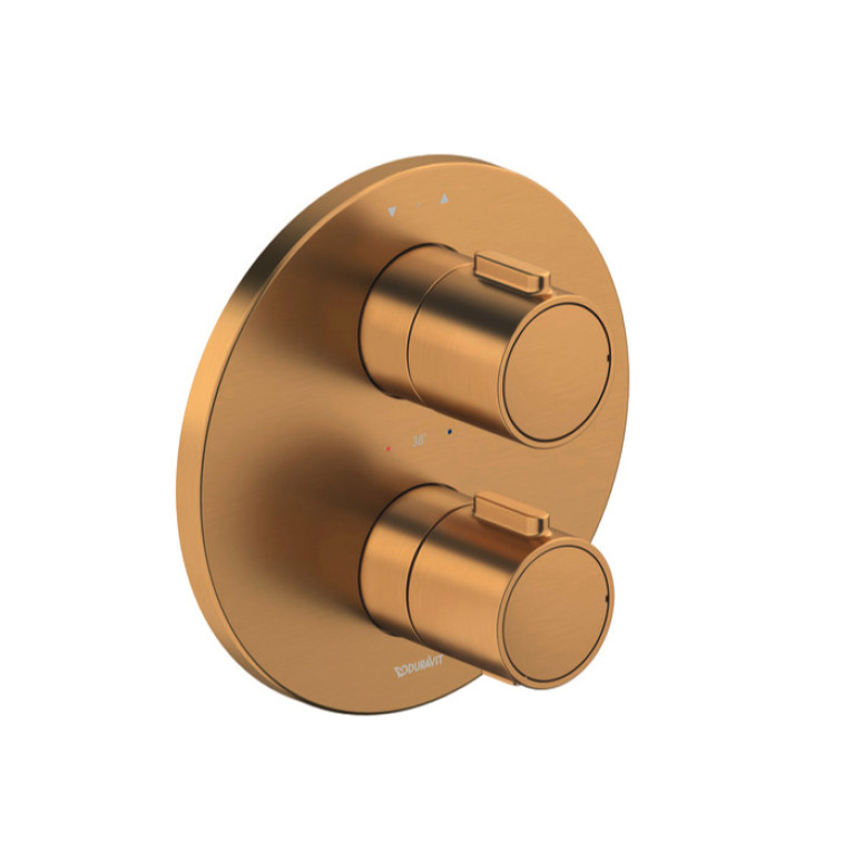 Duravit Thermostatic Термостатический смеситель для душа скрытого монтажа, бронза