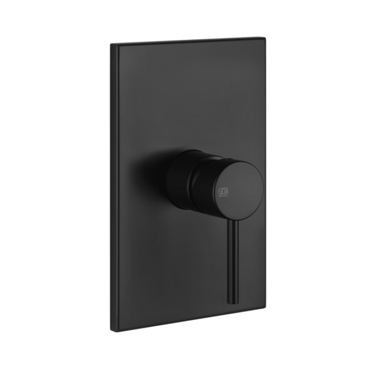 Gessi Emporio Via tortona Внешние части для настенного смесителя на 1 позицию, цвет: Black XL