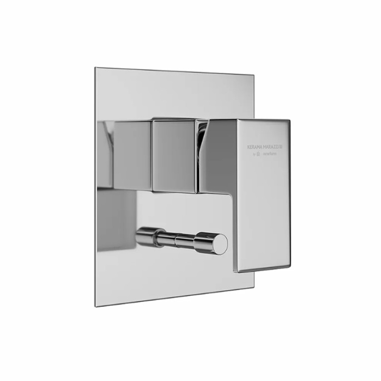 Kerama Marazzi Встроенный однорычажный смеситель FUTURA для душа с переключателем на 2 источника, цвет хром (Снижены цены)