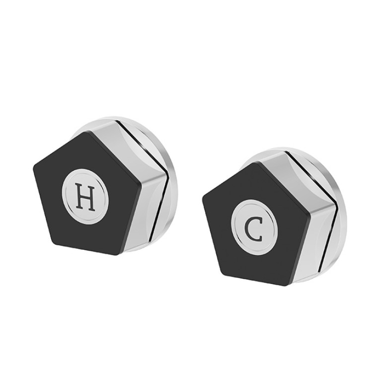 Newform ParkLE Комплект смесителя для душа на 1 поток, с подключением на 1/2&rdquo;, цвет:  хром + черный матовый