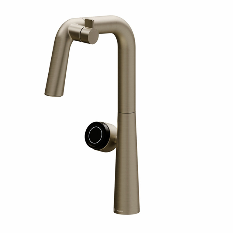 Newform Alkimia Смеситель для кухни, на 1 отв.,  с системой фильтрации, цвет: PVD Br. Pale Gold