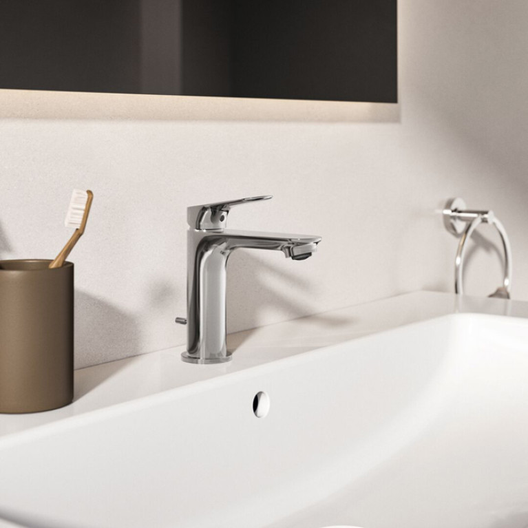 Ideal Standard Ceralife O Смеситель для раковины H100, с донным клапаном, цвет: хром