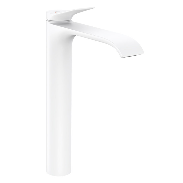 HANSGROHE VIVENIS Смеситель для раковины на 1 отверстие, однорычажный, высокий, цвет белый матовый