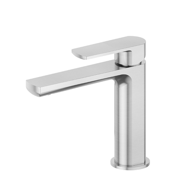 Newform Haka Смеситель для раковины без донного клапана, цвет: PVD brushed stainless steel