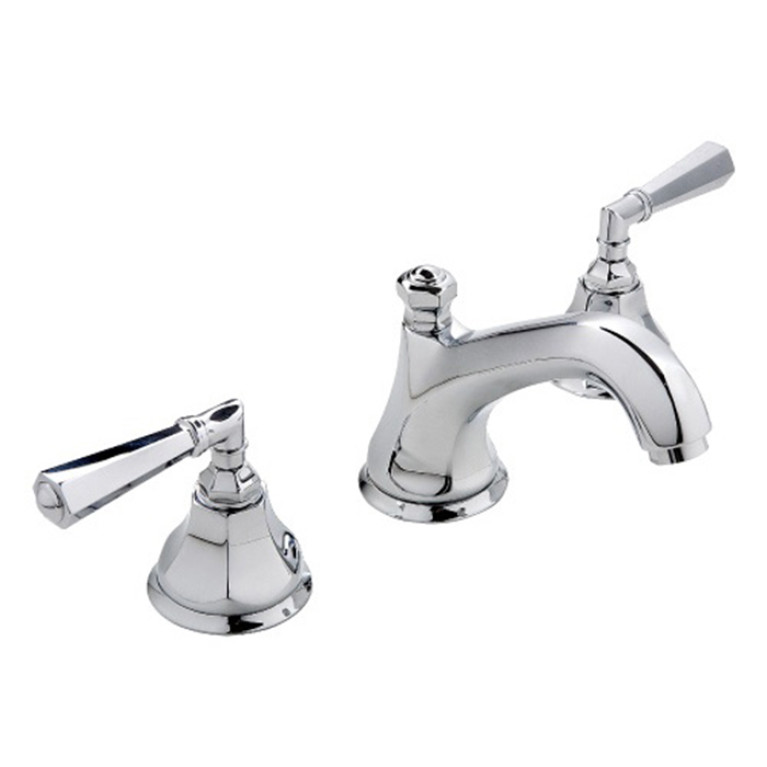 Nicolazzi Teide Смеситель для раковины с автоматическим изливом на 3 отверствия, ручки Crystal lever, цвет: хром