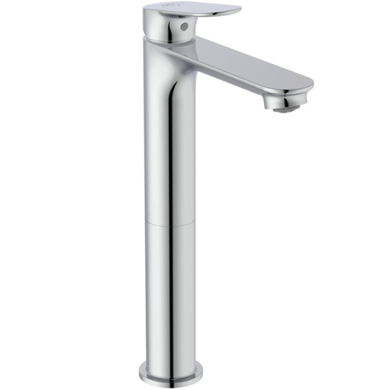 Ideal Standard Ceralife O Высокий смеситель для раковины H240, технология BlueStart с донным клапаном Click Clack, цвет: хром