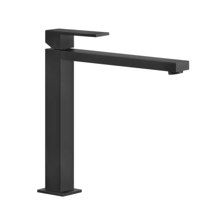 Gessi Rettangolo Смеситель для раковины с высоким изливом 213мм, цвет: черный