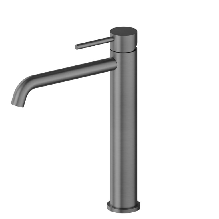 Newform X-Steel 316 Смеситель для раковины без донного клапана, средняя версия, цвет: PVD brushed gun metal