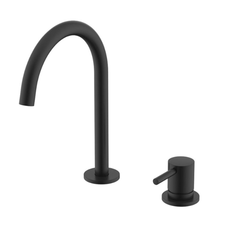 NEMO NM-2318MB Смеситель для раковины с донным клапаном MATTE BLACK