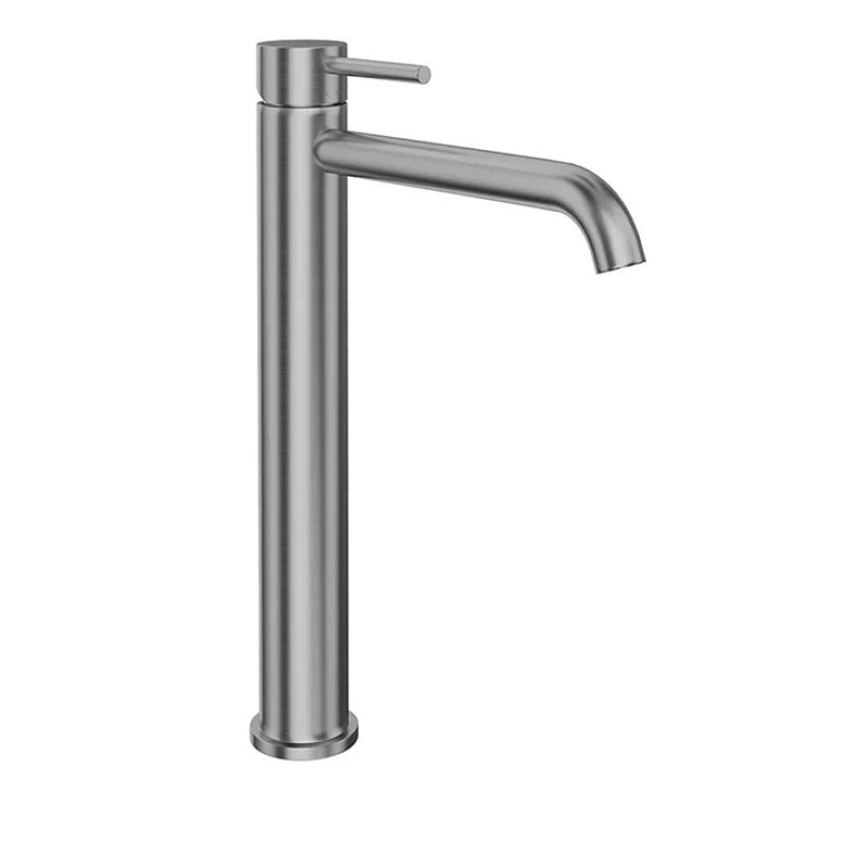 Kerama Marazzi Смеситель для раковины ETERNA однорычажный, высокий, без донного клапана 3/8&rdquo;, нержавеющая сталь
