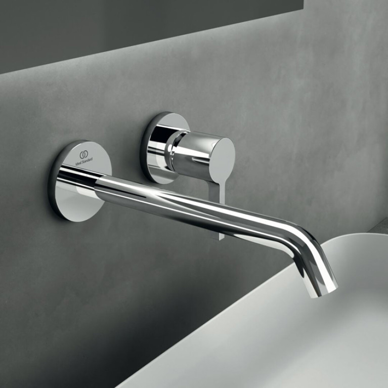 Ideal Standard Joy Смеситель для раковины, встраиваемый, излив: 22.5см, без комплектом №1 A1313NU, цвет: хром