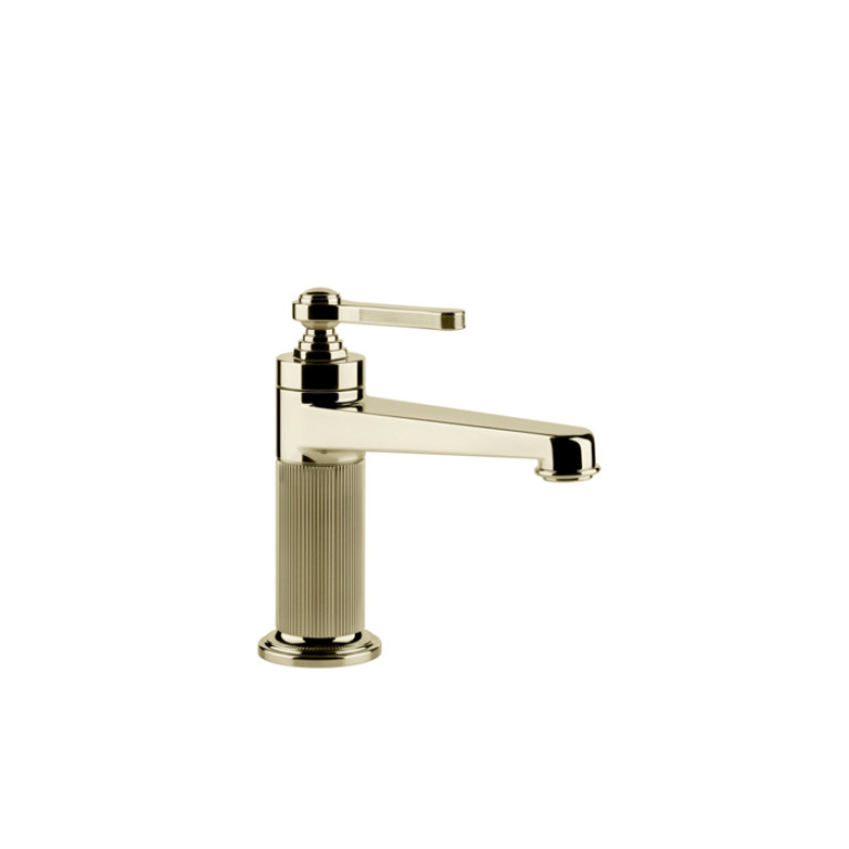 GESSI VENTI20 Смеситель для раковины на 1 отверстие, однорычажный, без донного клапана, цвет Brass PVD
