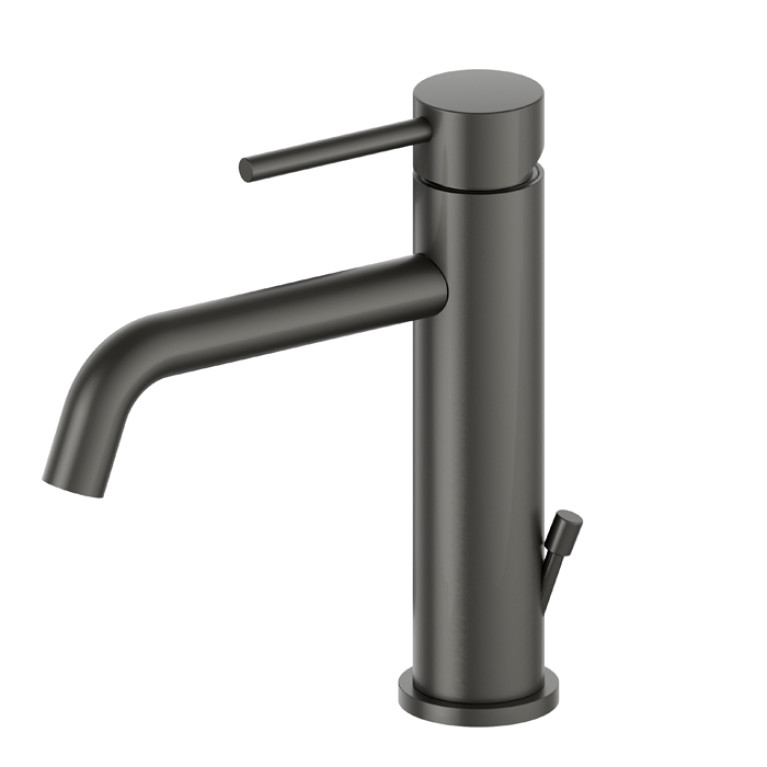 Newform XT Смеситель для раковины с длинным изливом и донным клапаном, цвет:  carbon satin