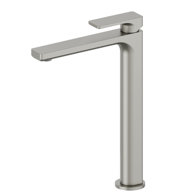 Newform B-Easy Смеситель для раковины без донного клапана, высокая версия, цвет:  titanium satin
