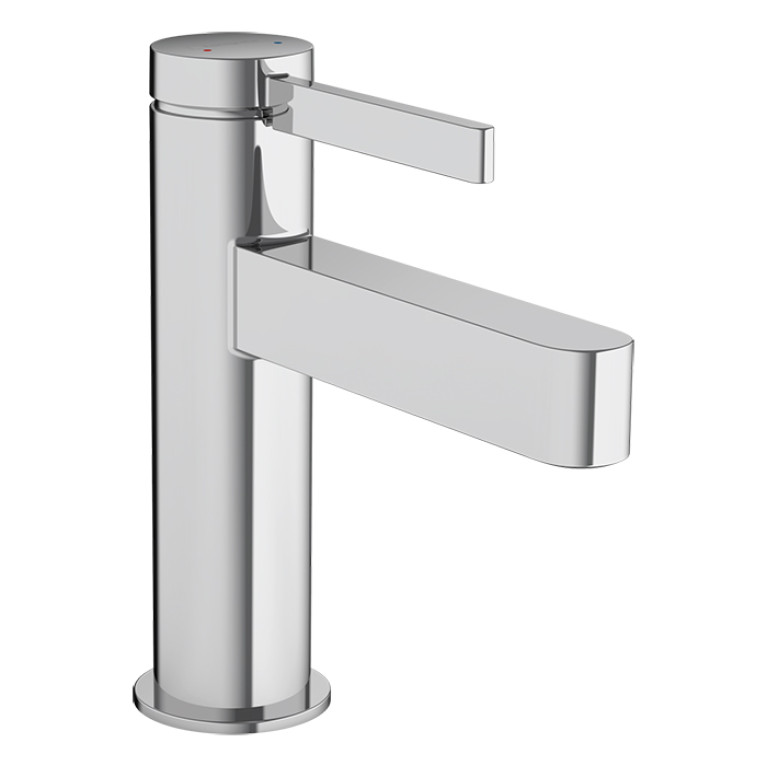 HANSGROHE FINORIS Смеситель для раковины на 1 отверстие, однорычажный, с донным клапаном, цвет хром