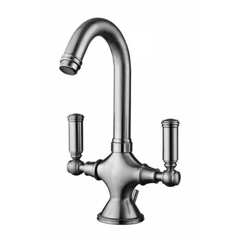 Bossini Liberty Смеситель для раковины на 1 отв., с поворотным изливом и заглушкой 1&rdquo;1/4, цвет: хром