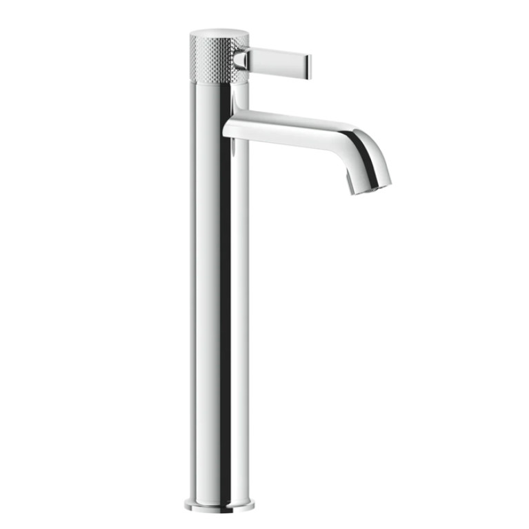 GESSI INCISO Смеситель для раковины на 1 отверстие, высокий h=337мм, с донным клапаном Цвет: хром
