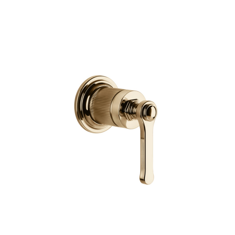 GESSI VENTI20 Смеситель встраиваемый, однорычажный, внешняя часть, цвет Warm Bronze PVD