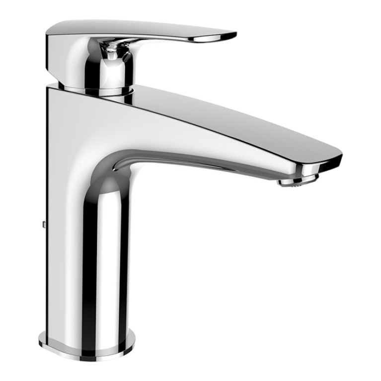 Laufen Laurin смеситель для раковины однорычажный, фиксированный излив 130 мм, Eco+, с донным клапаном, цвет хром
