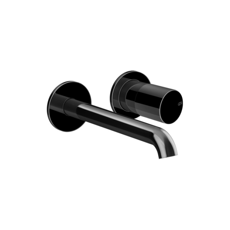 GESSI HABITO UNITO Смеситель для раковины настенный встраиваемый, однорычажный, цвет  Black Metal PVD